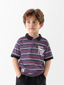 Stripe Polo grey