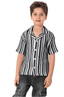 Boys' Striped Knit Button - Up Shirt - Bubbles Kids WearAll