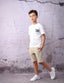 Cool Kid Set – White × Beige - Bubbles Kids WearAll
