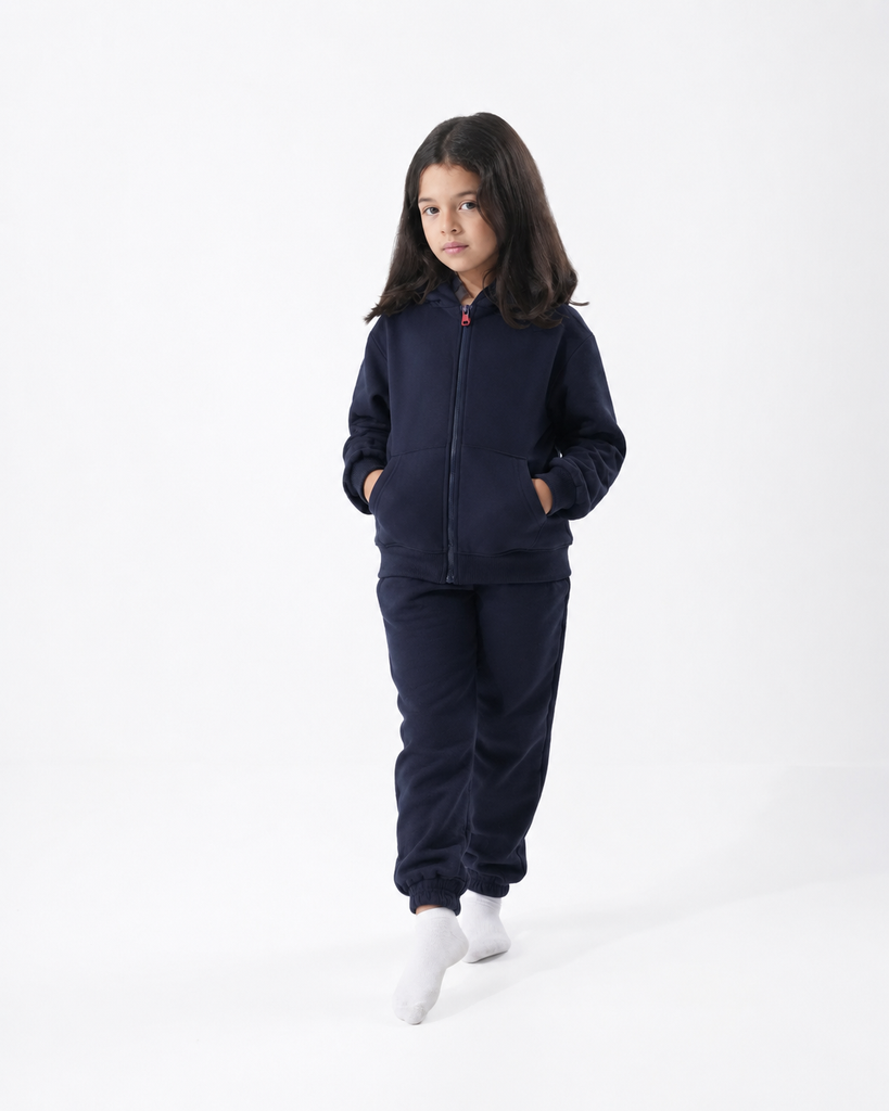 Blue Kids Zip Hoodie