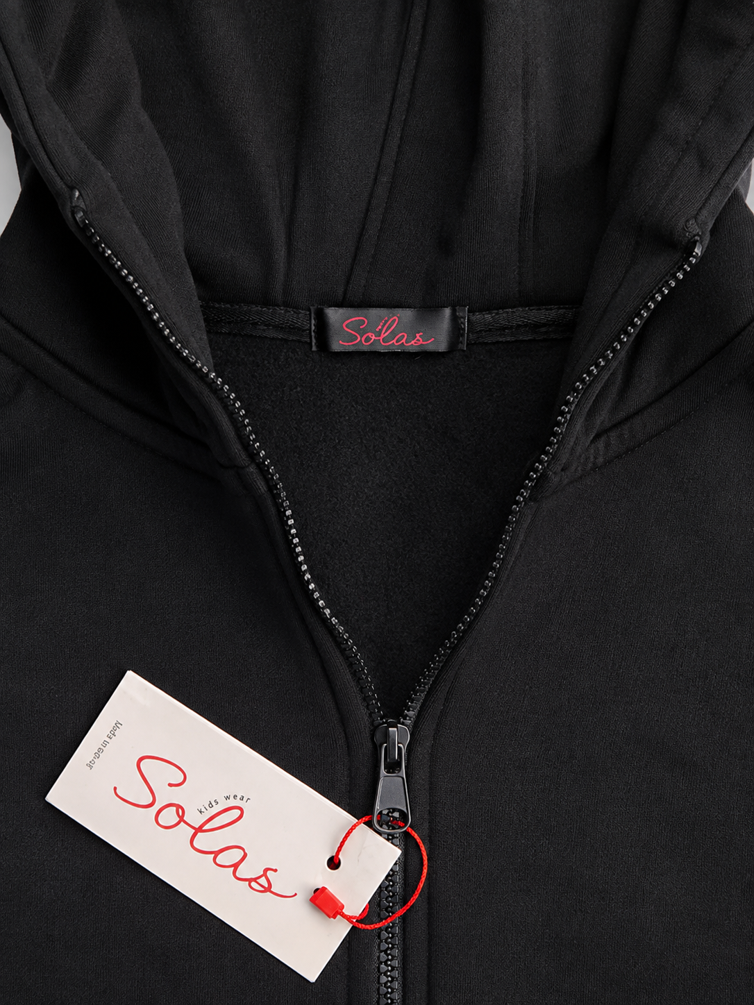 Black Kids Zip Hoodie Secondary image