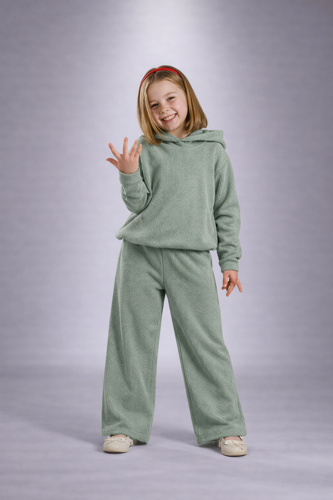 Olive Rib Cozy Set