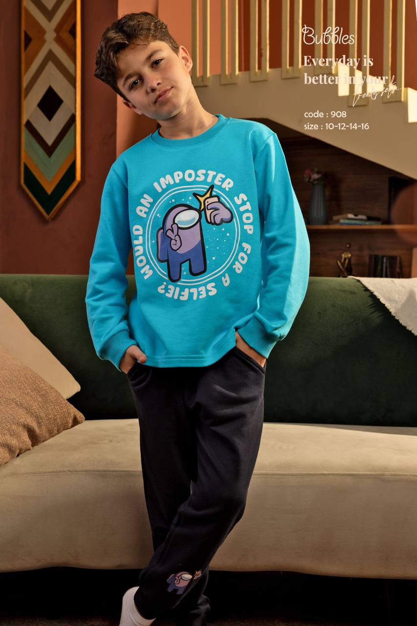 Among Us Pyjama – بيجامة أمانج أس - Bubbles Kids WearAutumn Pajama Main image