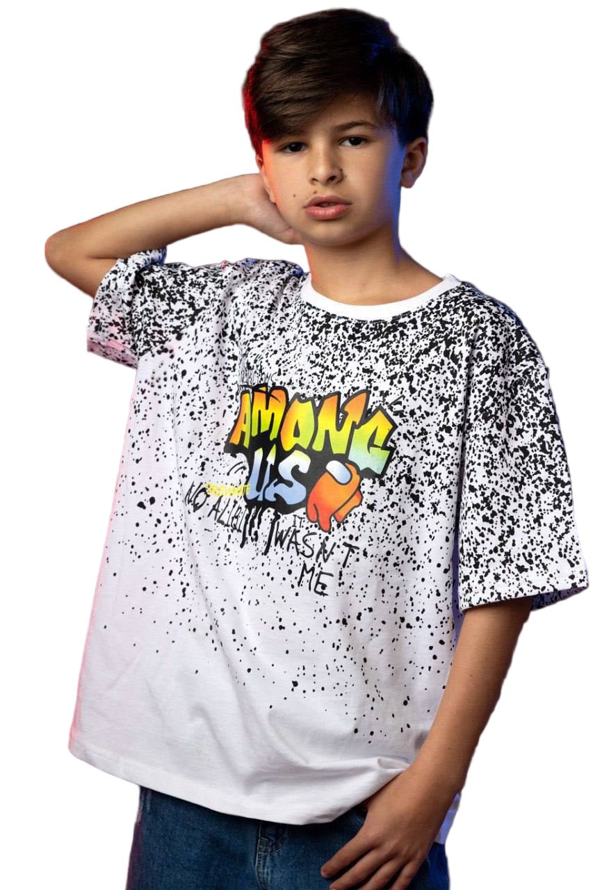 among us t-shirt - white - Bubbles Kids WearT-shirt Main image