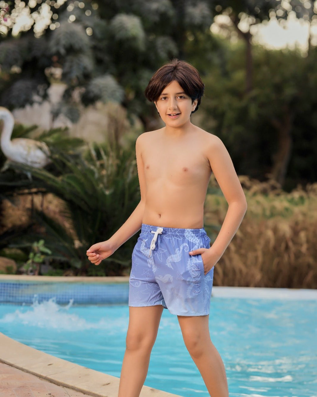Boys' Sea Breeze Swim Shorts - Bubbles Kids WearAll