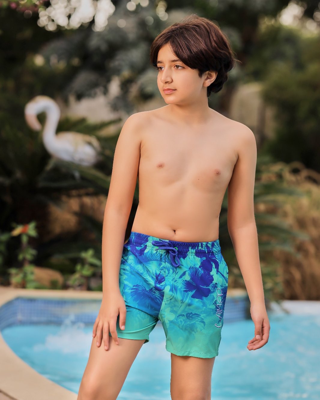 Boys' Tropical Breeze Swim Shorts - Bubbles Kids WearAll Main image