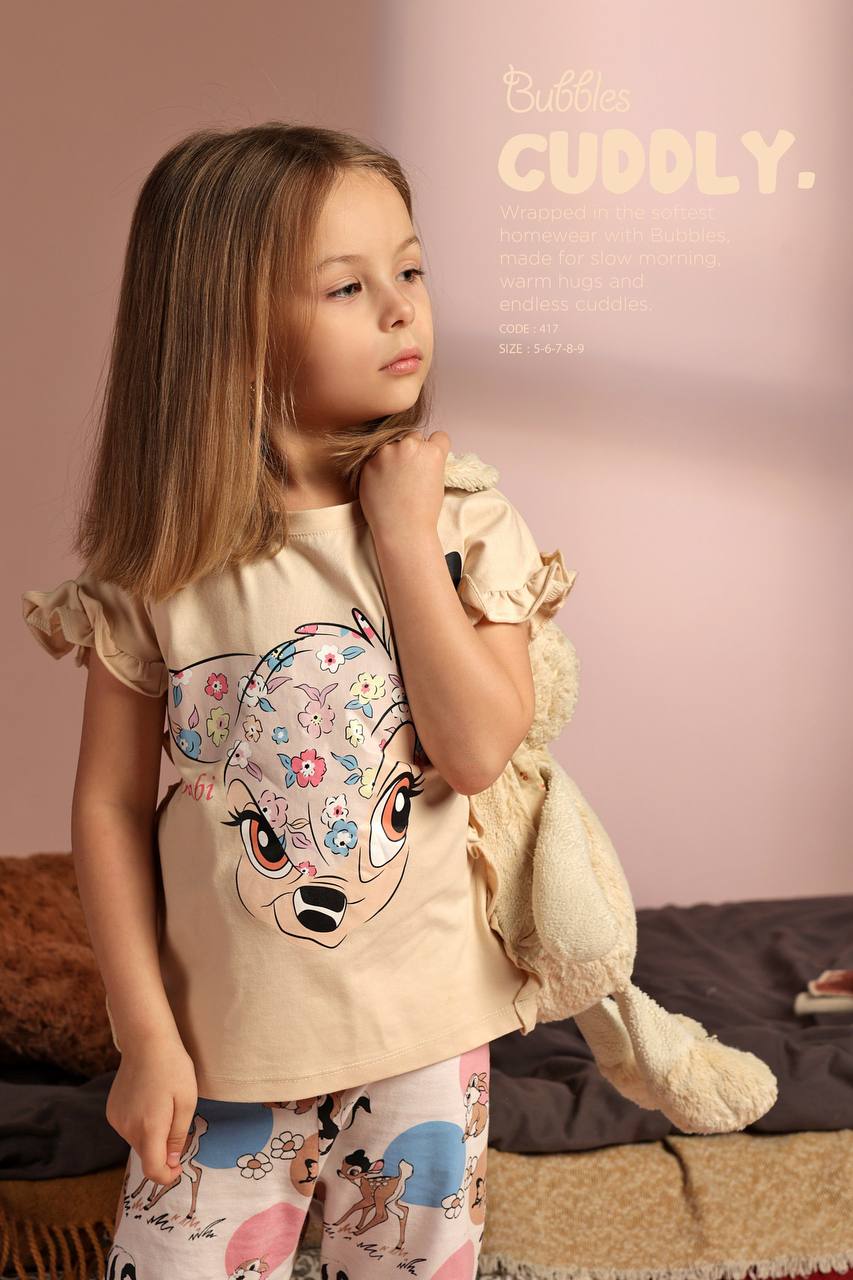 deer pyjama - Bubbles Kids WearAll