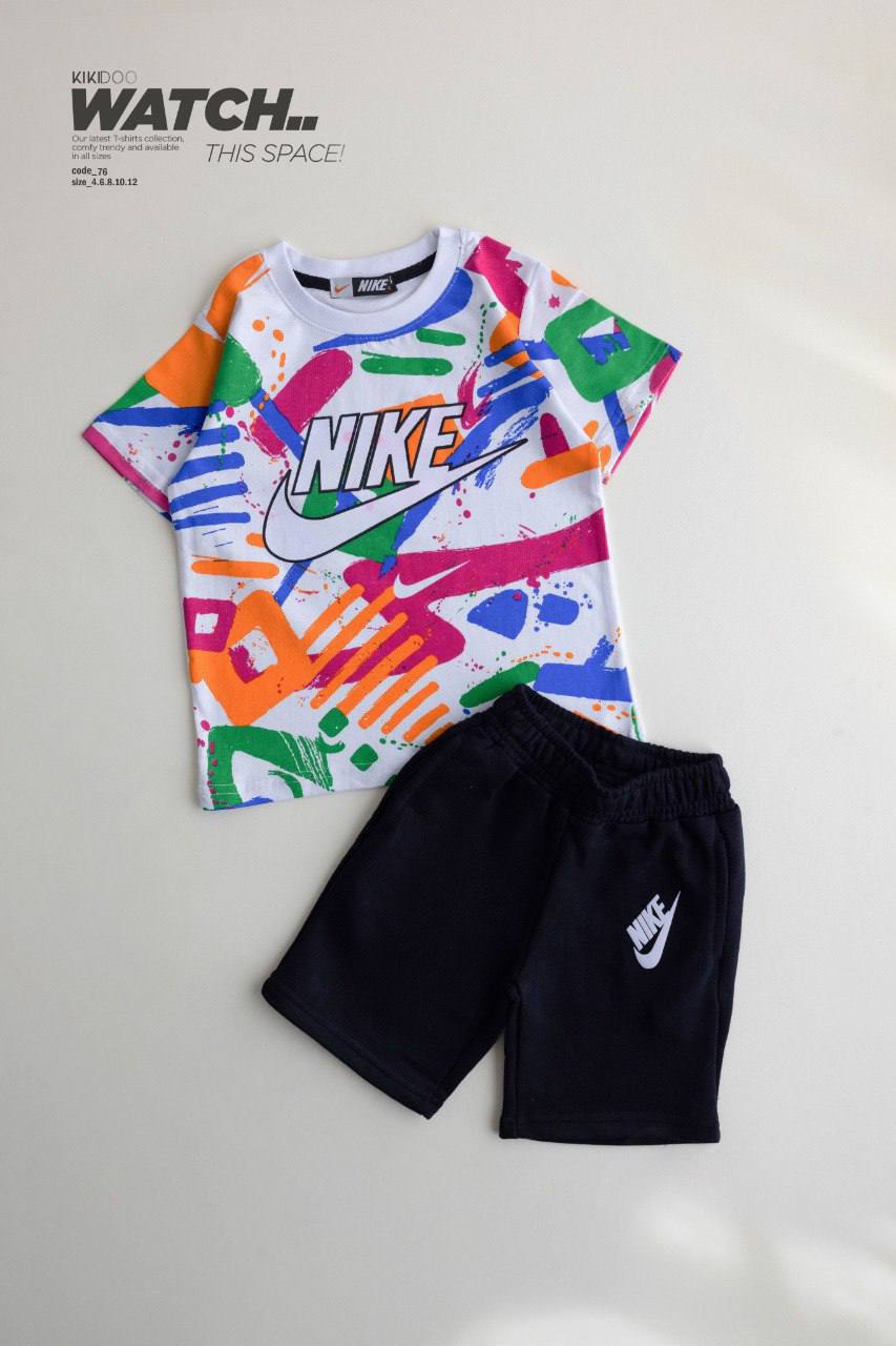 Doodle Dash Tee & Solid Sport Shorts Set Secondary image