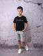 Excellent Kid Set – Black × Grey - Bubbles Kids WearAll