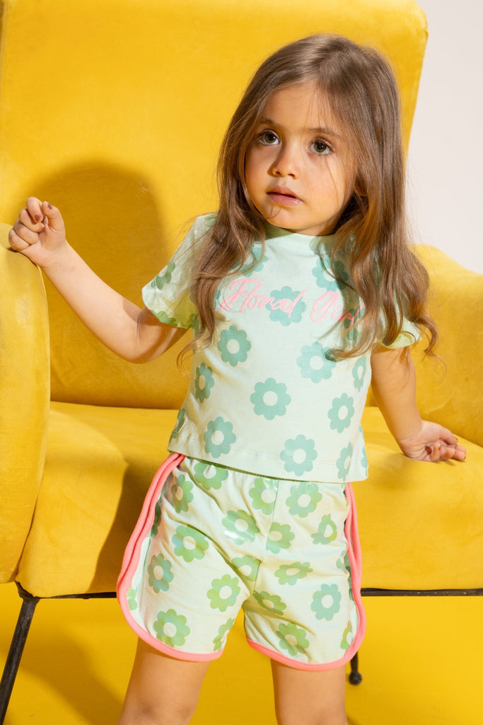 Flower pyjama - Bubbles Kids WearAll