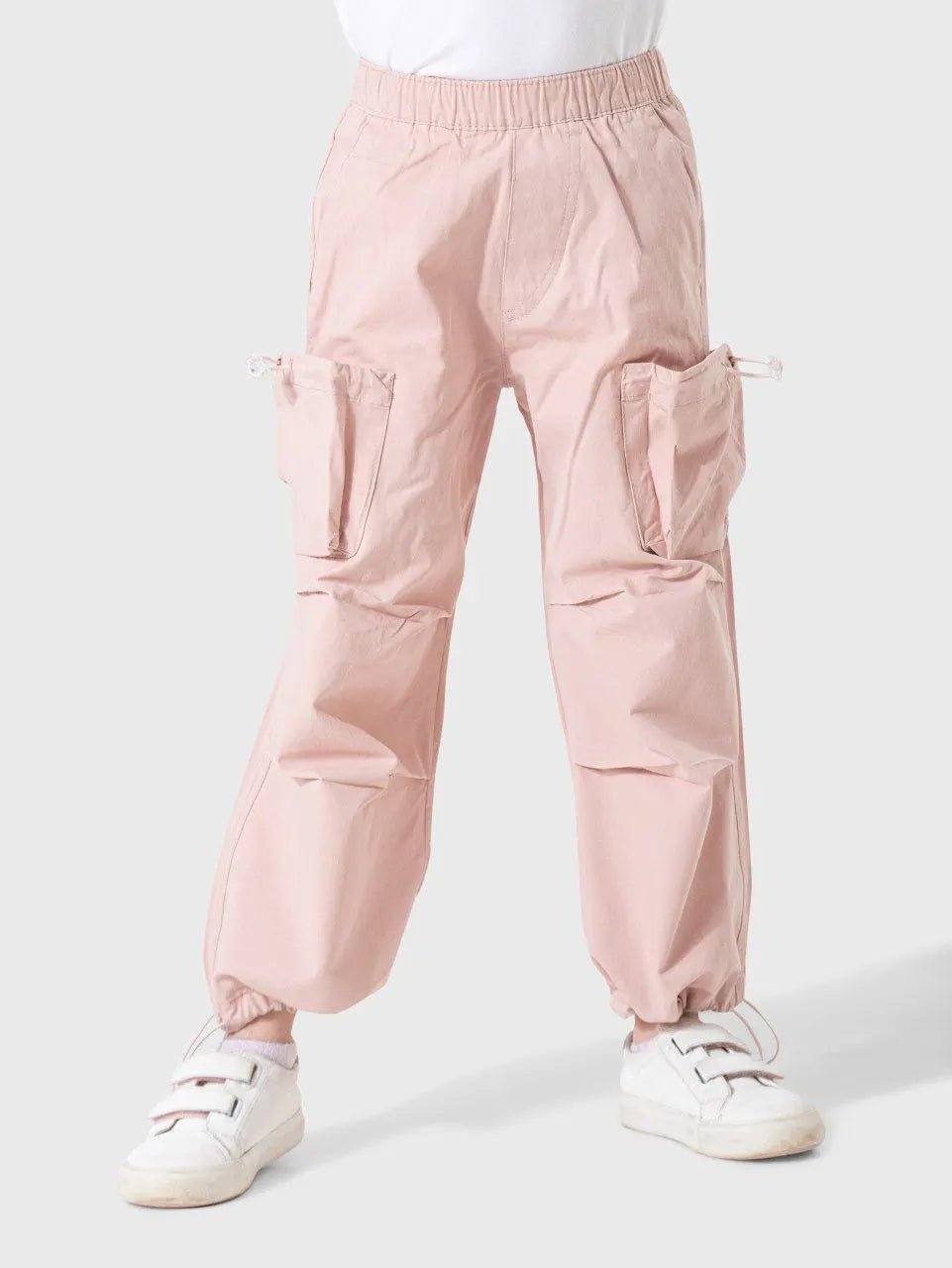 Girls' Cargo Pants with Side Pockets - Bubbles Kids WearAll