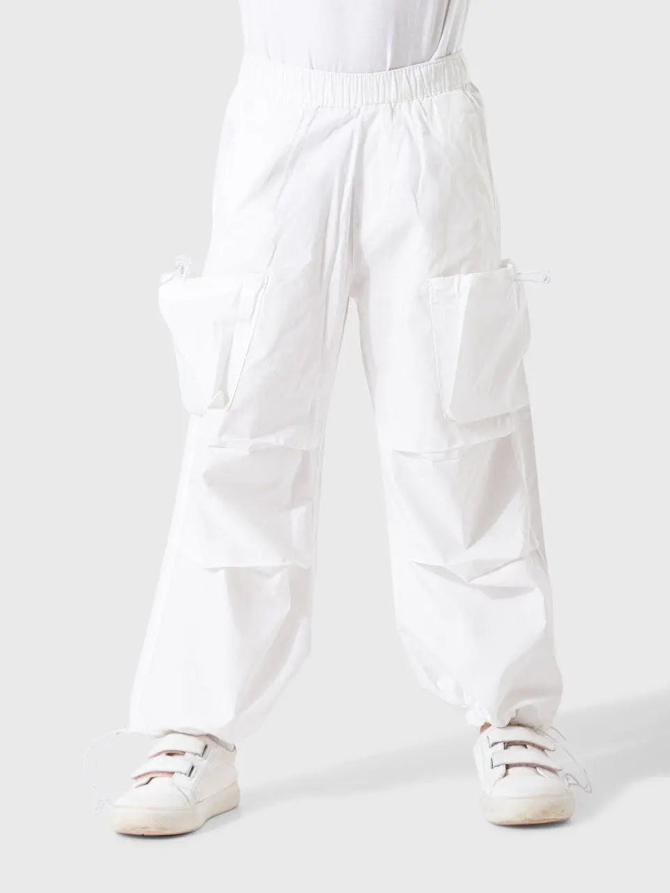 Girls' Cargo Pants with Side Pockets - Bubbles Kids WearAll