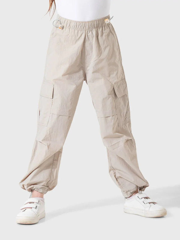 Girls' Cargo Pants with Side Pockets - Bubbles Kids WearAll