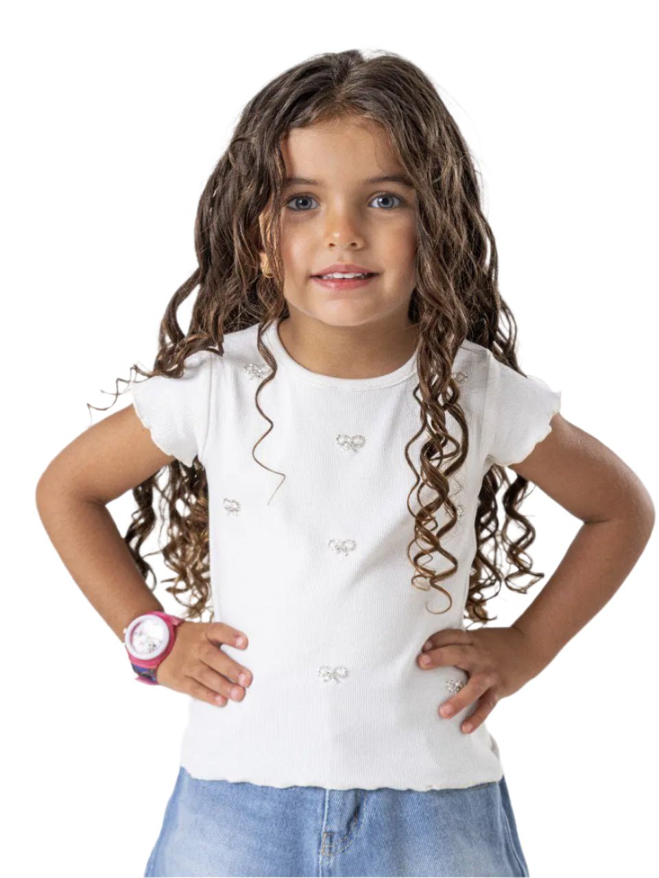 Girls Heart Tee T-shirt - Bubbles Kids WearAll Main image