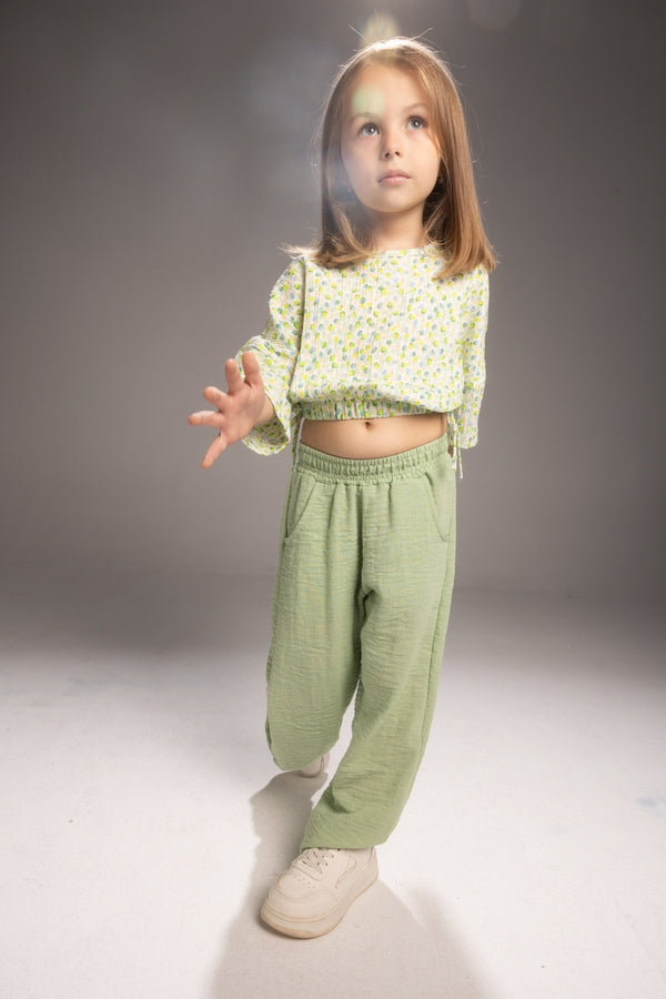 Green whispers set - Bubbles Kids WearAll