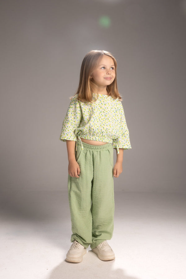 Green whispers set - Bubbles Kids WearAll
