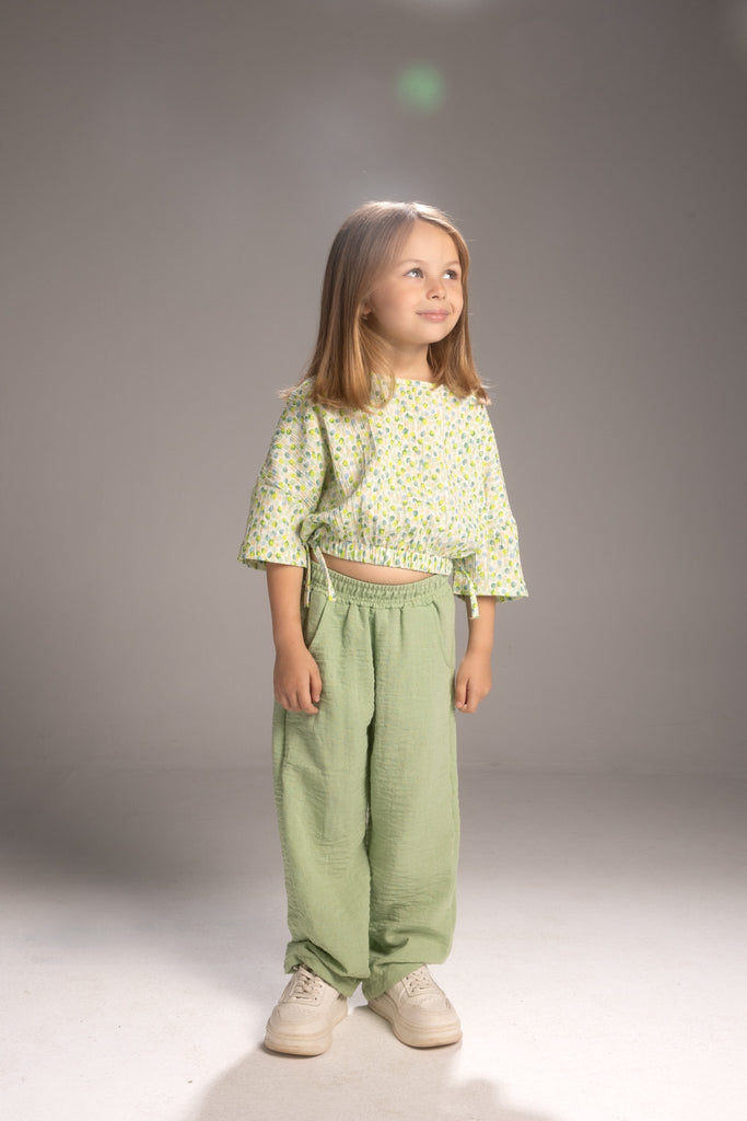 Green whispers set - Bubbles Kids WearAll