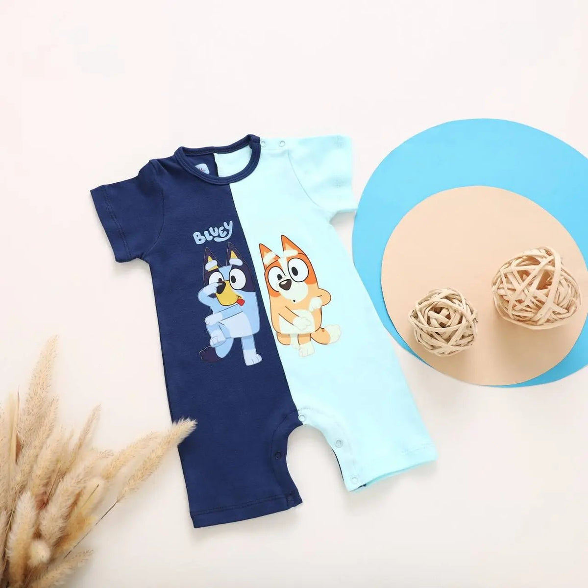 Happy Duo Romper - Bubbles Kids WearAll Main image
