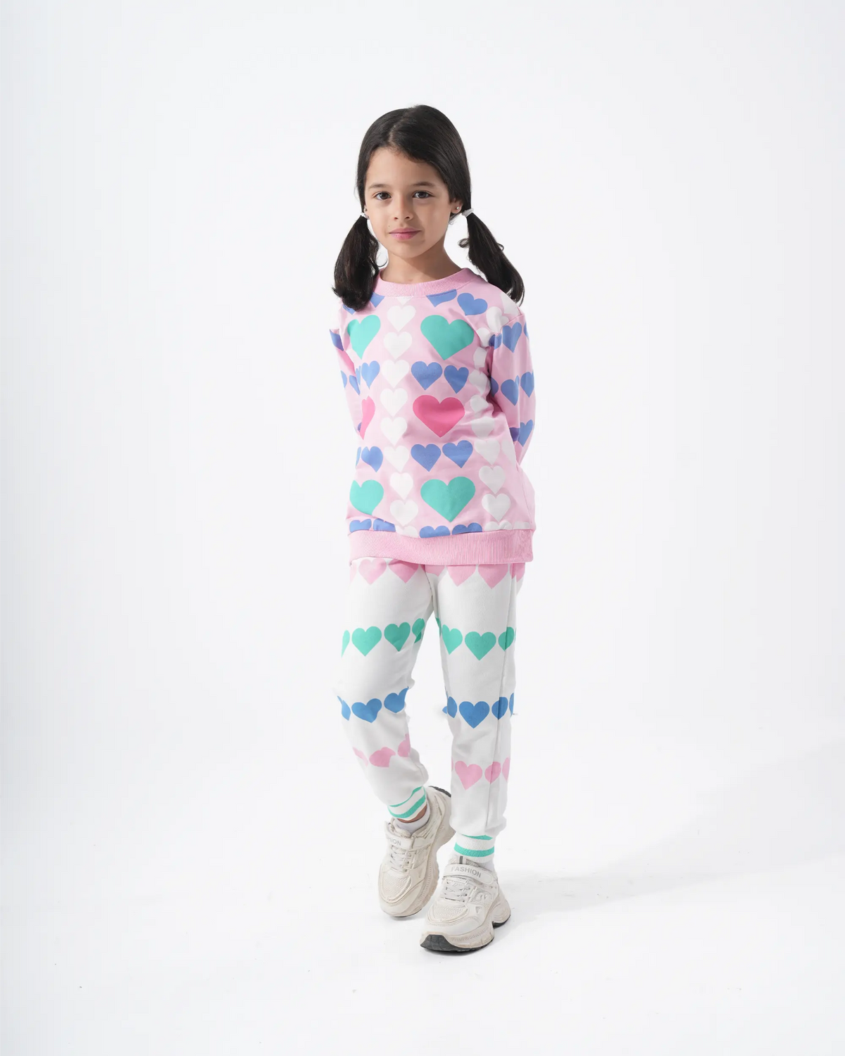 Heart Pyjama – بيجاما قلب - Bubbles Kids WearAutumn Pajama Main image