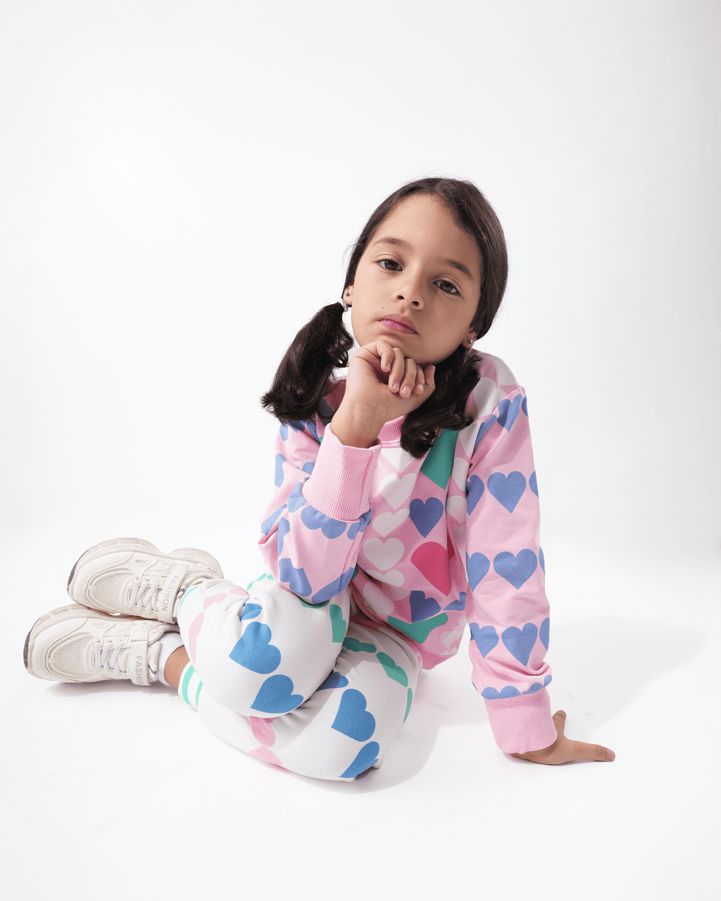 Heart Pyjama – بيجاما قلب - Bubbles Kids WearAutumn Pajama