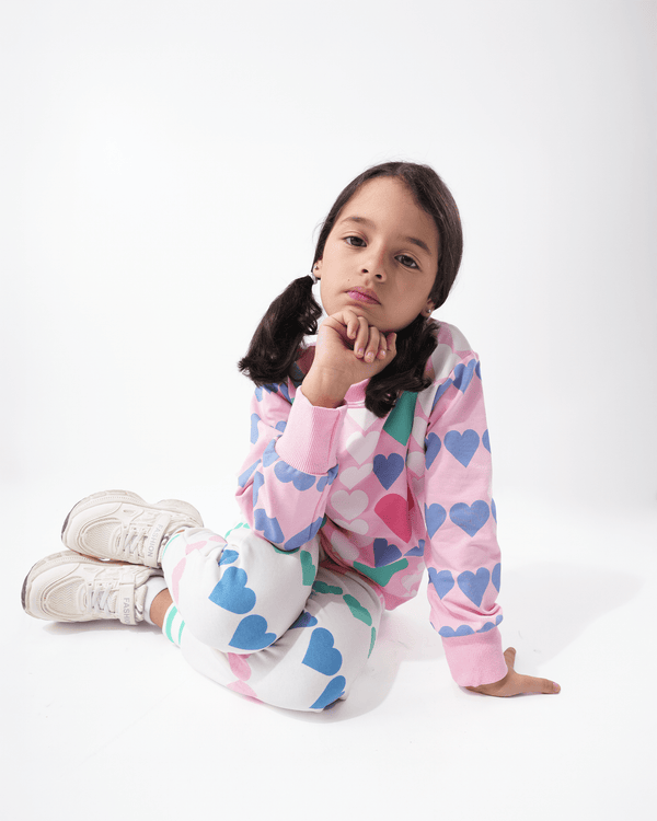 Heart Pyjama – بيجاما قلب - Bubbles Kids WearAutumn Pajama