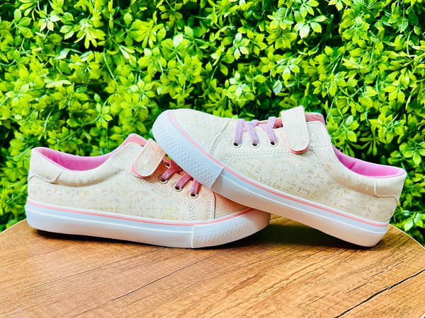 leather shoes bige - Bubbles Kids WearFootwear