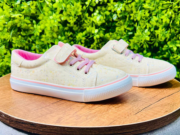 leather shoes bige - Bubbles Kids WearFootwear