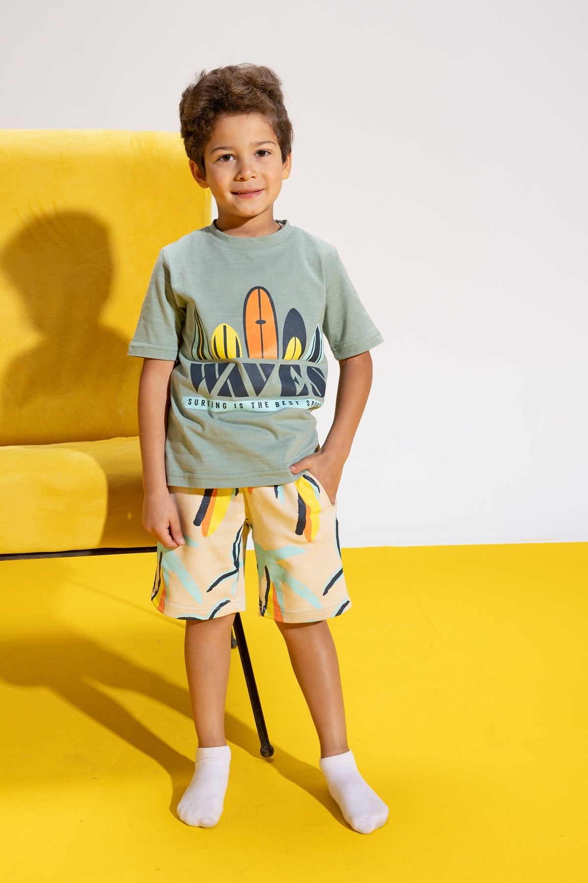 Little Surfer Vibes Set - Bubbles Kids WearAll Main image