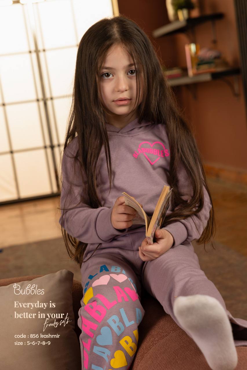 Lovely Heart Pyjama – بيجاما قلب لطيف - Bubbles Kids WearAutumn Pajama