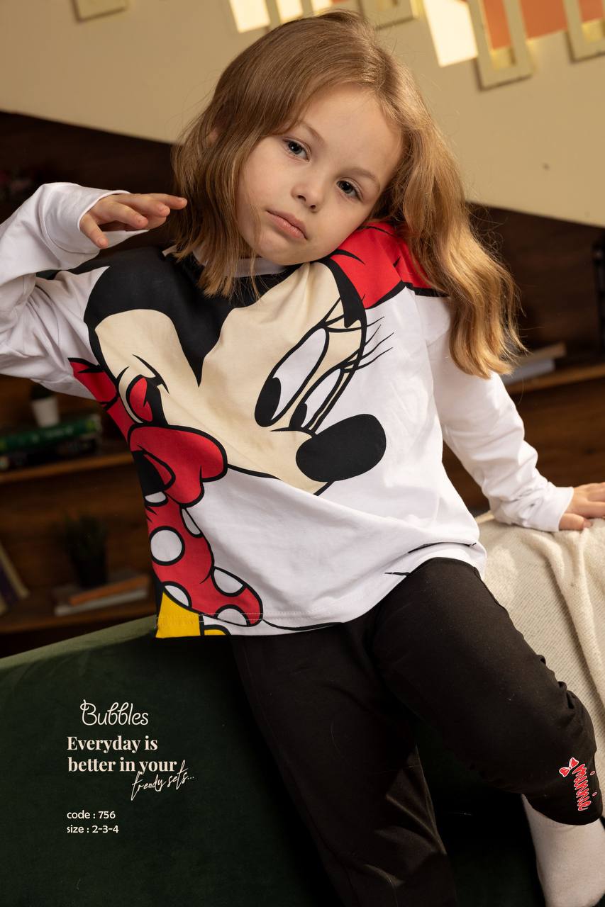 Minnie Mouse Pyjama – بيجاما ميني ماوس - Bubbles Kids Wearautumn