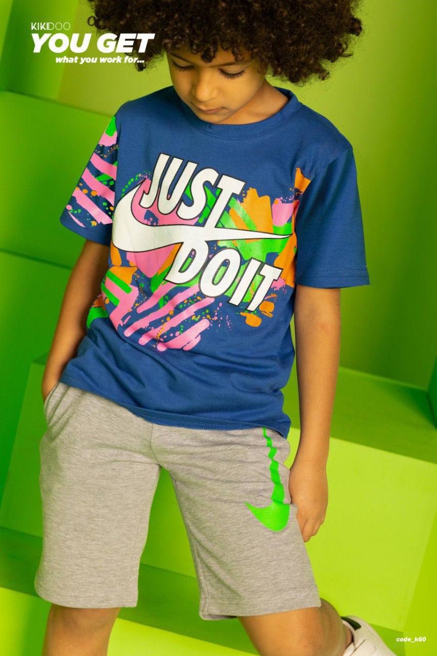 Paint Pop Tee & Solid Knit Shorts Se - Bubbles Kids WearAll
