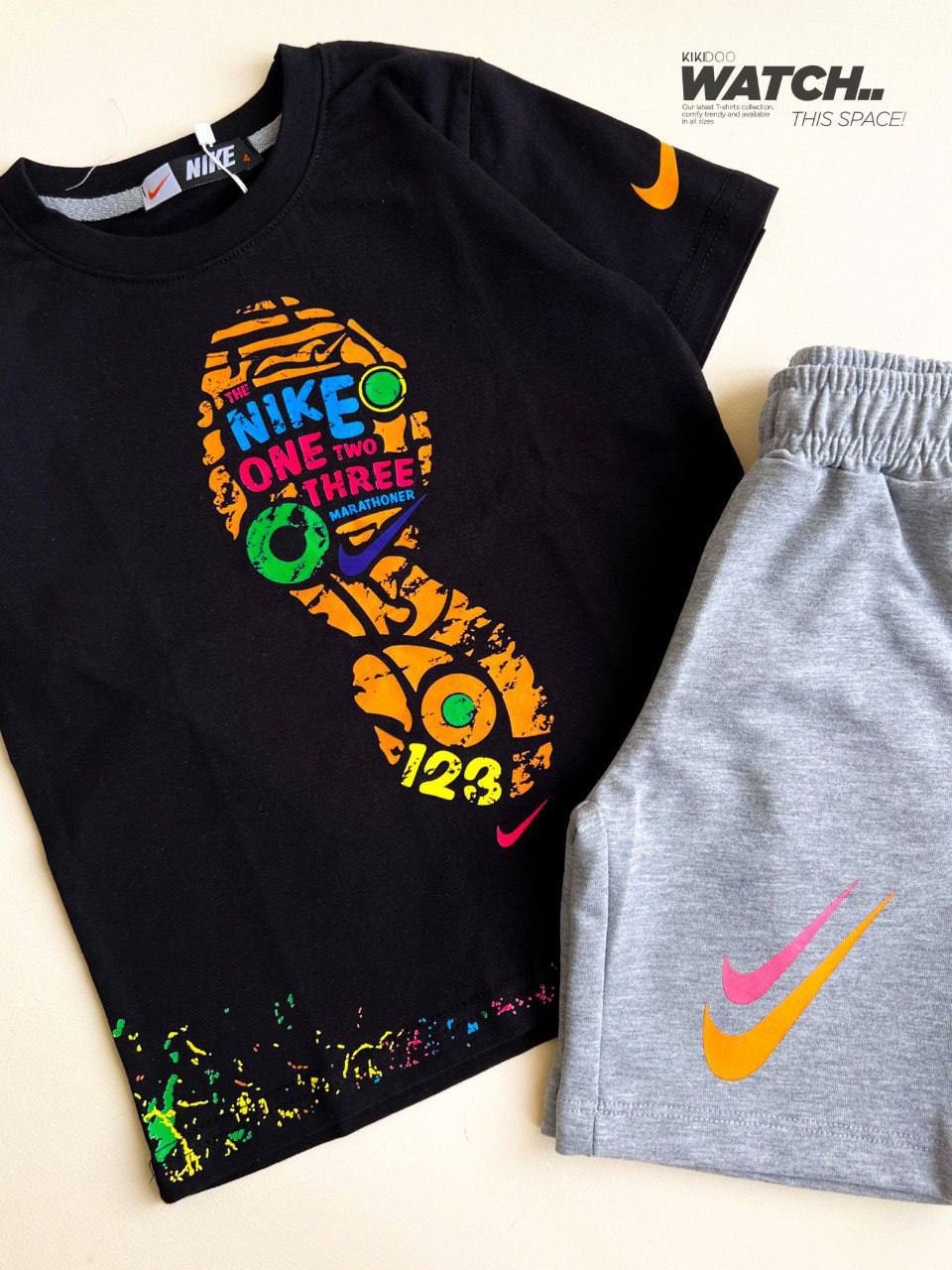 Paint Pop Tee & Solid Knit Shorts Se - Bubbles Kids WearAll