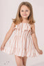 Peachy Ruffle Striped Baby Dress - Bubbles Kids WearAll