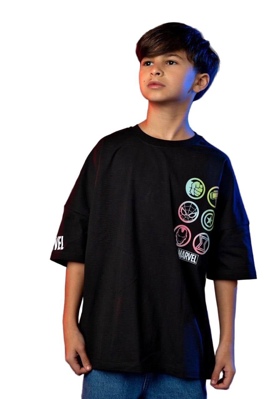 marvel t-shirt black Main image