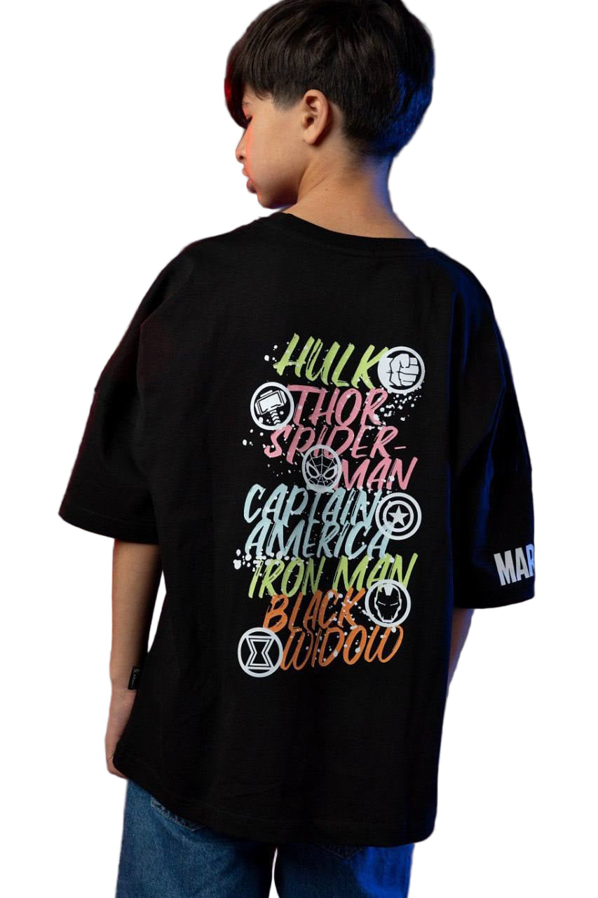 marvel t-shirt black Secondary image