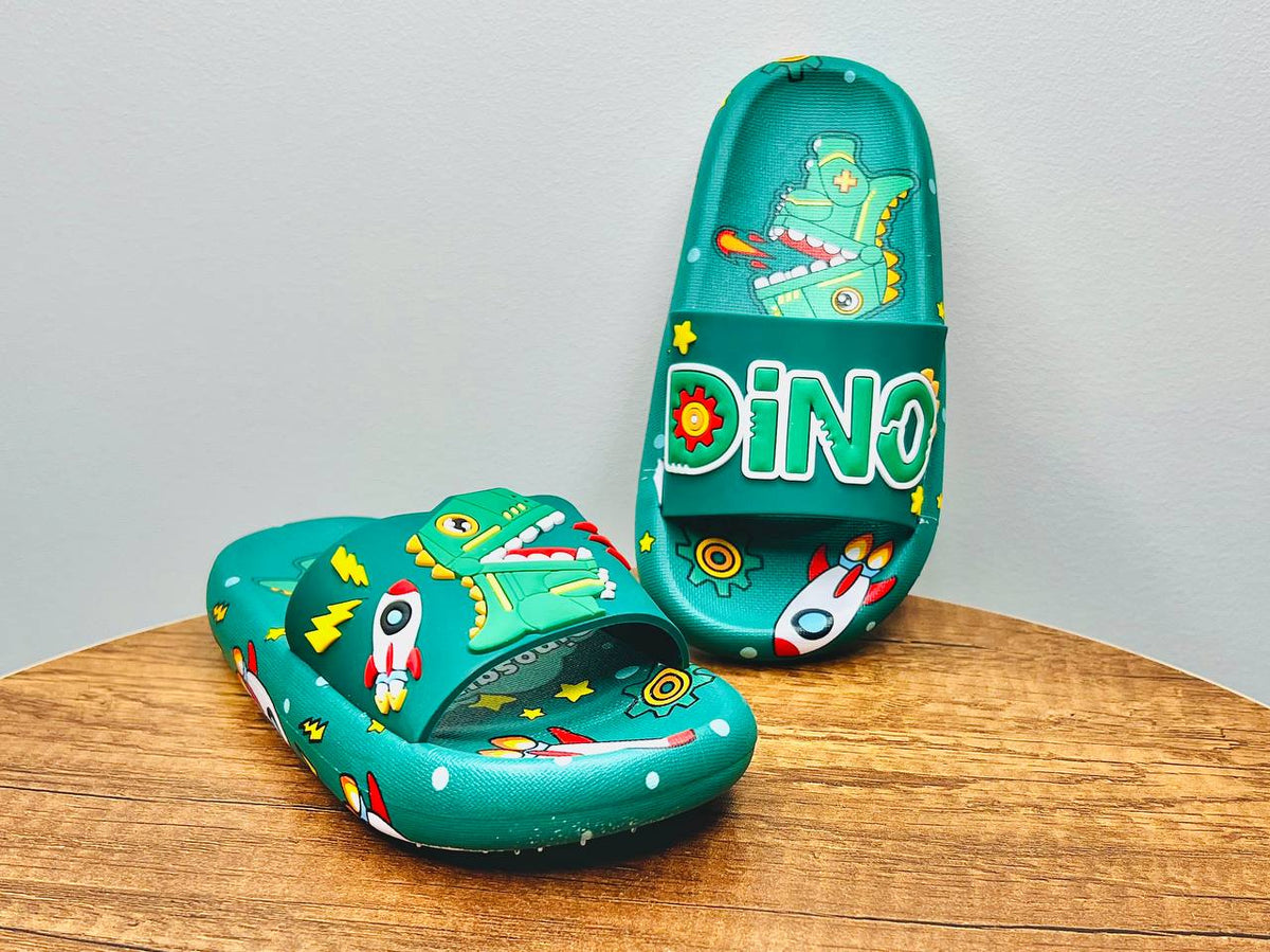 DINO GREEN SLIPPER Main image