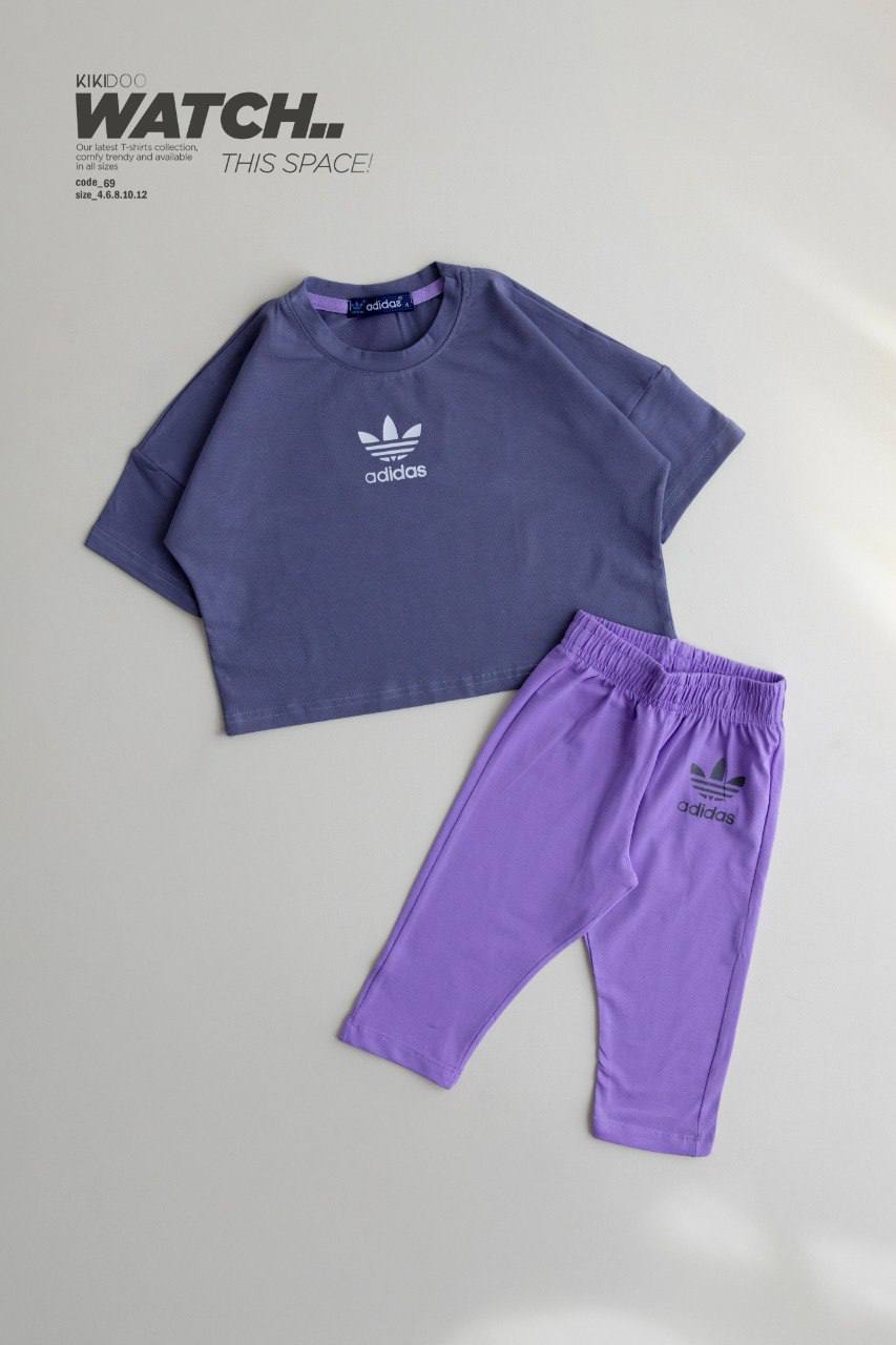 Purple T-Shirt & Lilac Leggings - Bubbles Kids WearAll