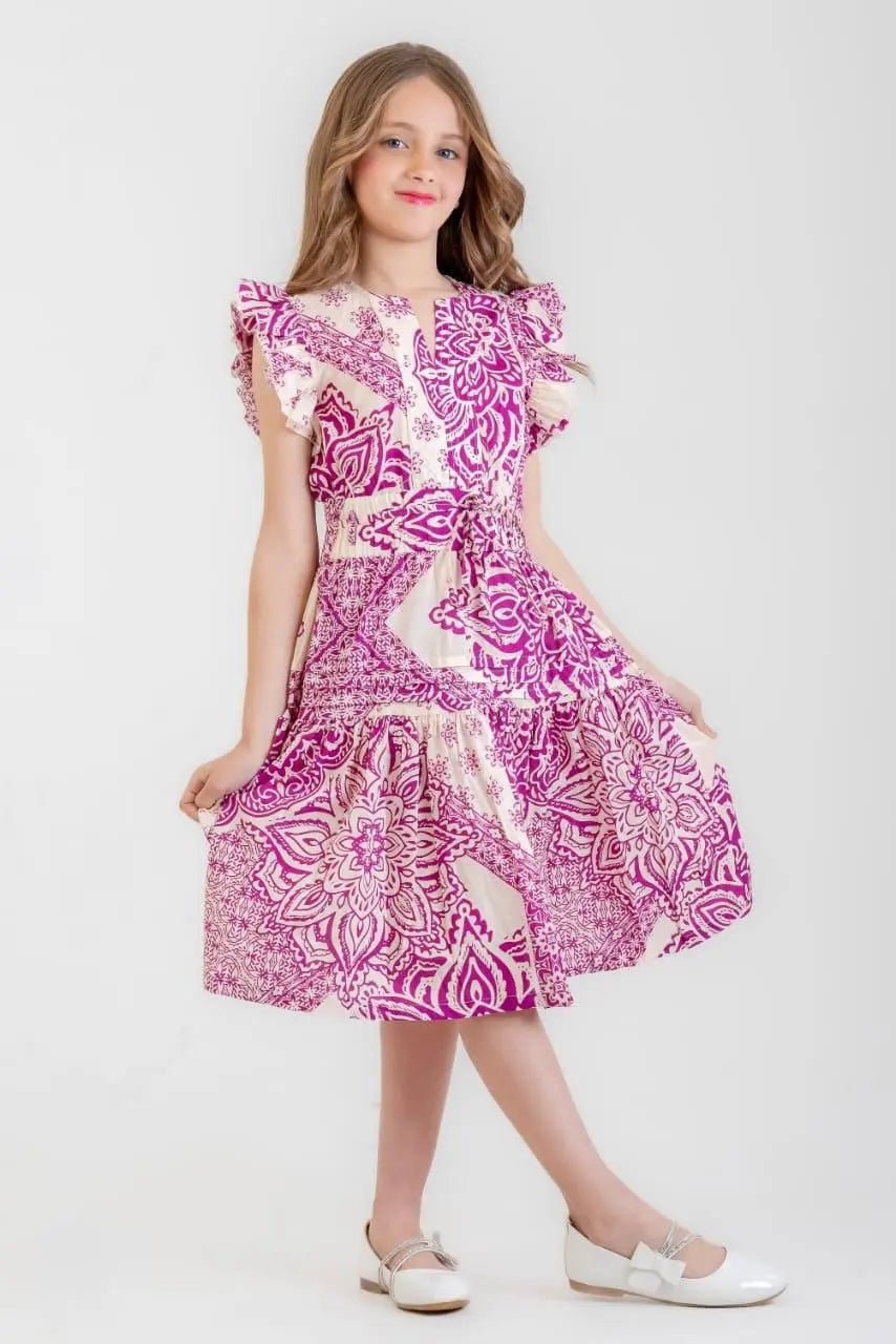 Rosa Bloom Dress - Bubbles Kids WearAll