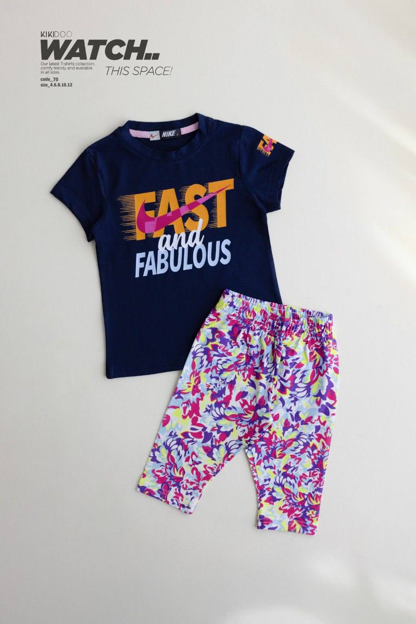 Smile Shine Tee & Patterned Biker Shorts Set - Bubbles Kids WearAll