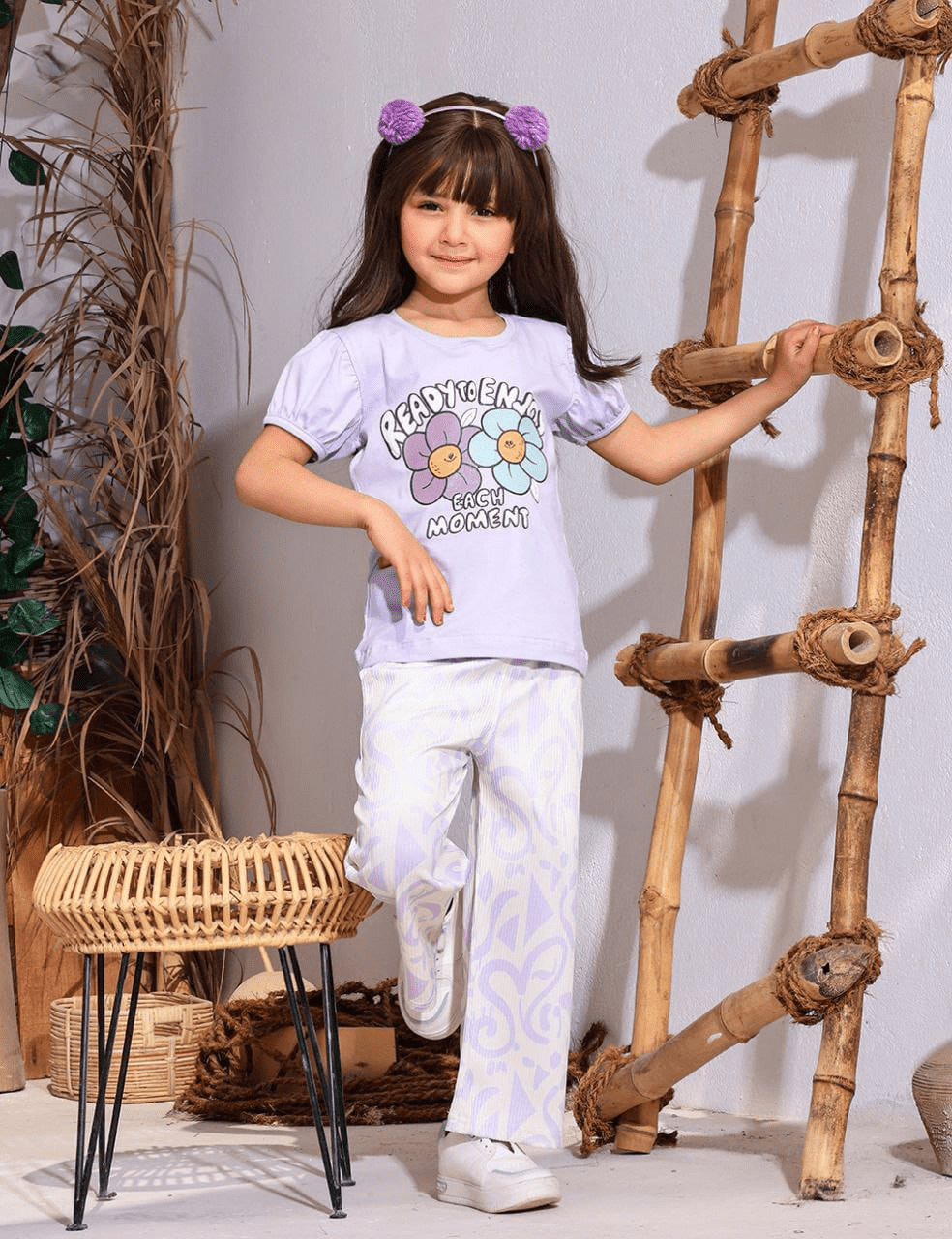 Smiley Bloom Pajama - Bubbles Kids WearAll Main image