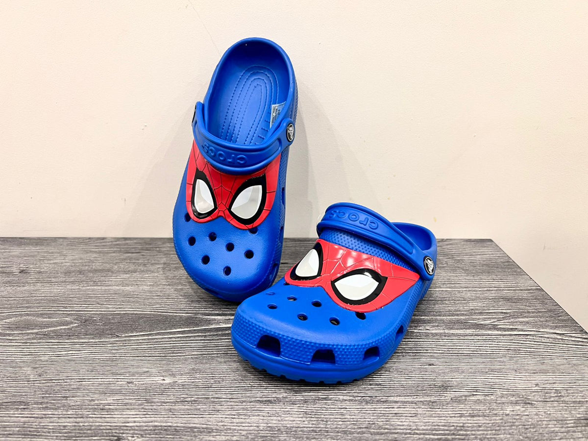 spiderman crocs - blue - Bubbles Kids WearAll Main image