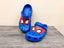 spiderman crocs - blue - Bubbles Kids WearAll
