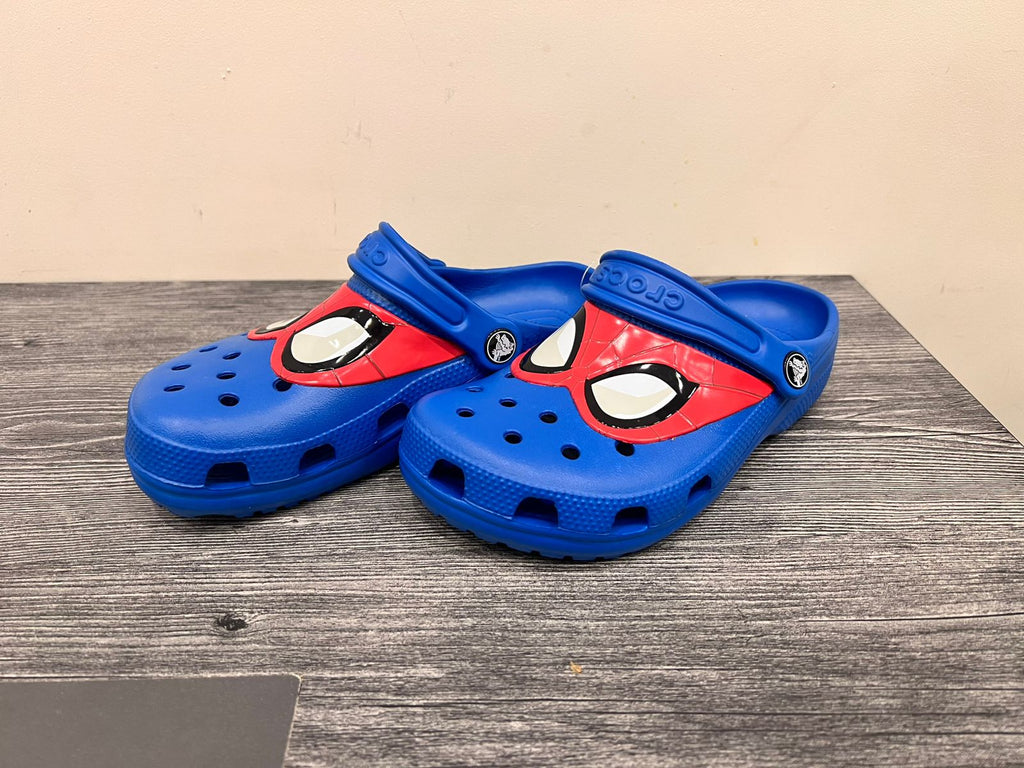 spiderman crocs - blue - Bubbles Kids WearAll