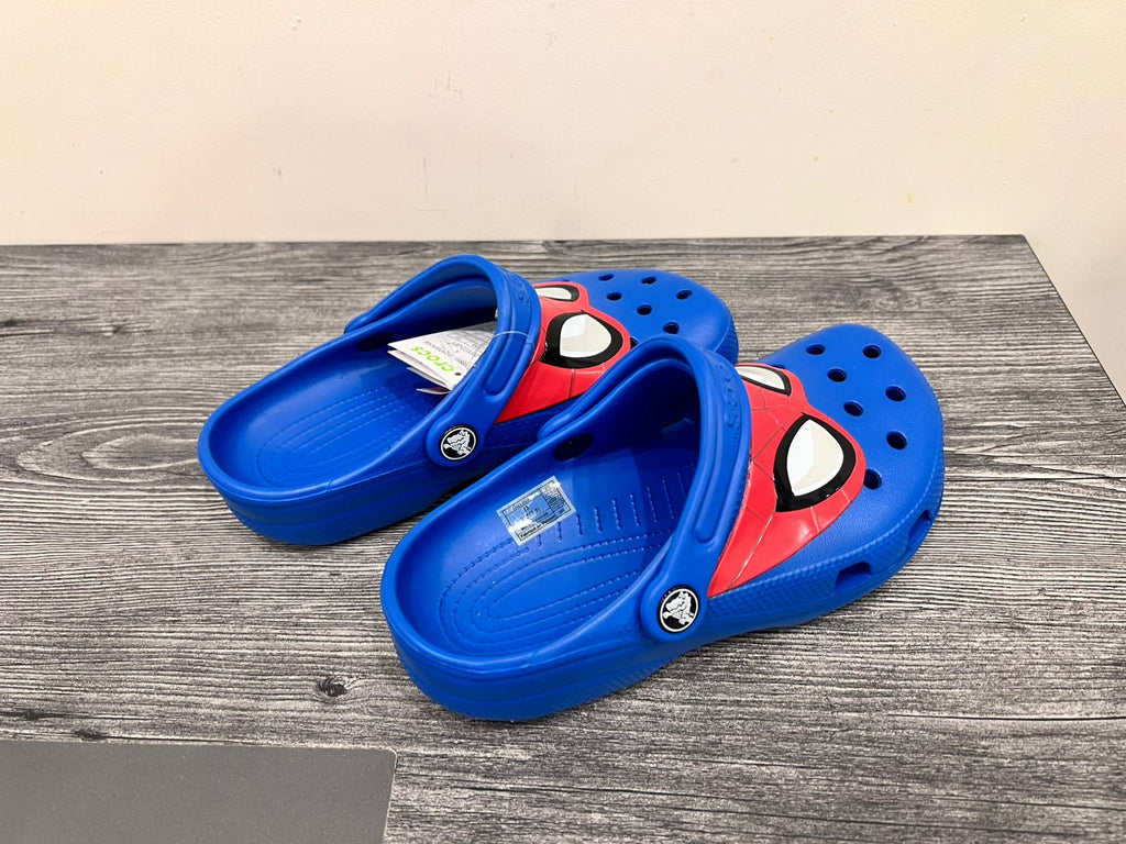 spiderman crocs - blue - Bubbles Kids WearAll