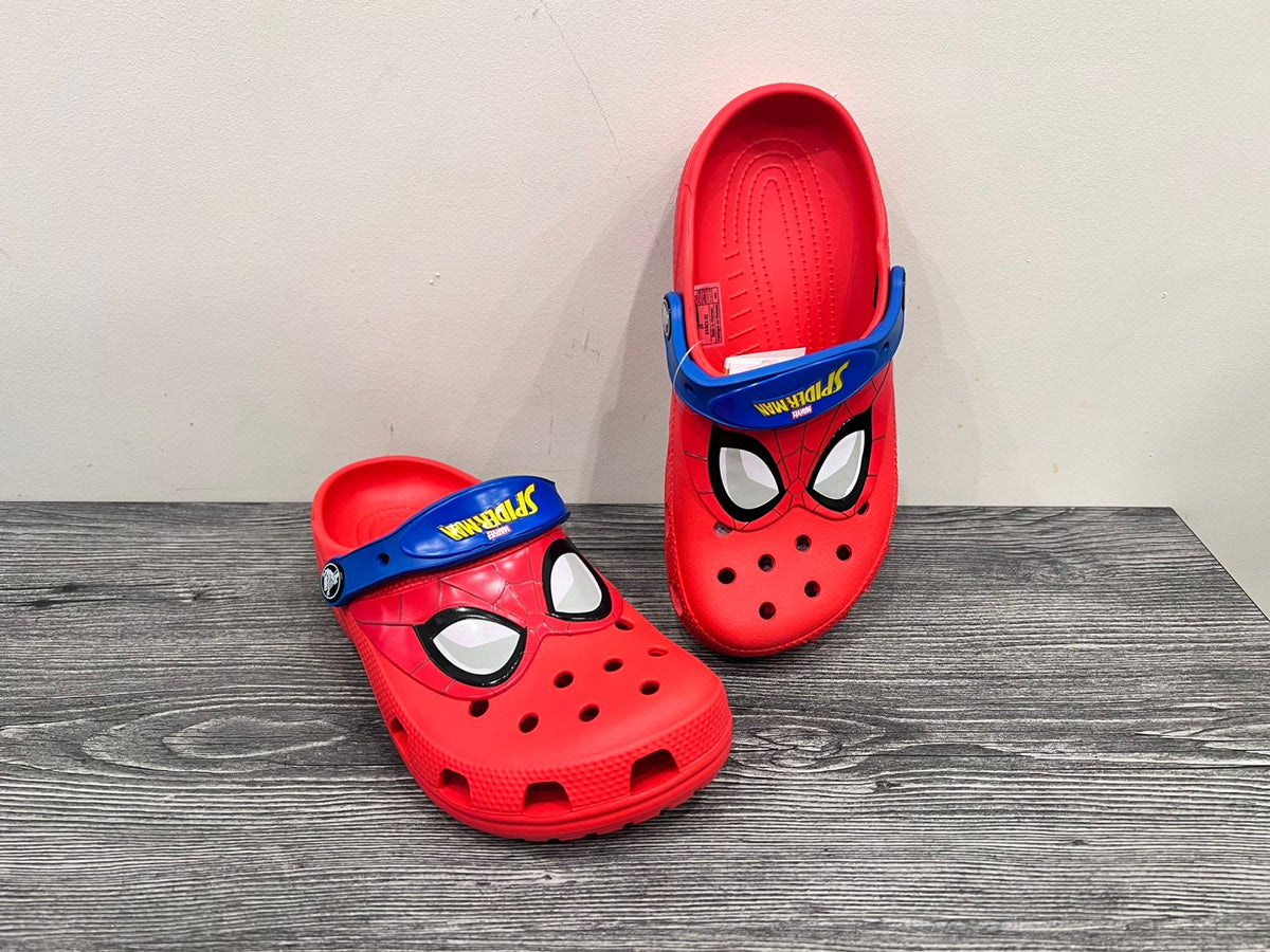 spiderman crocs - red - Bubbles Kids WearAll Main image