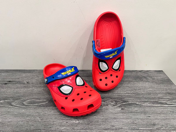 spiderman crocs - red - Bubbles Kids WearAll