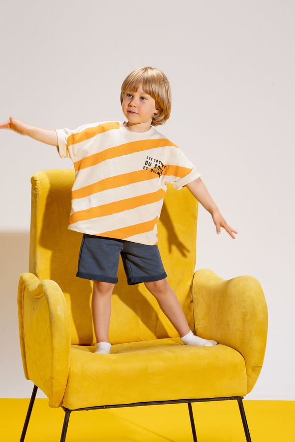 sunstripe tee pyjama - Bubbles Kids WearSummer Pyjama