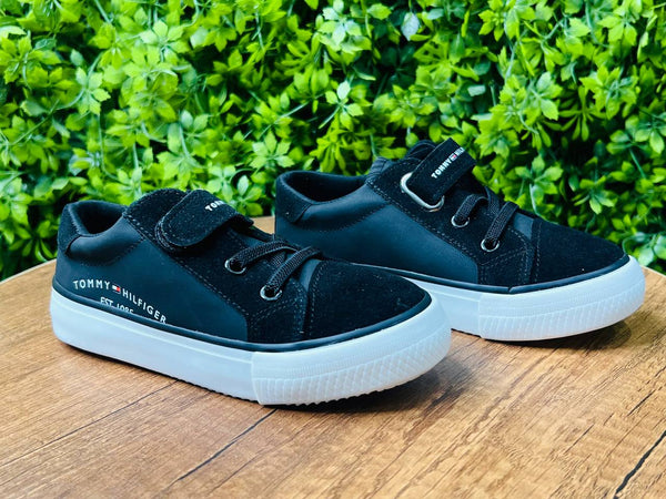 tommy hilfiger black shoes - Bubbles Kids WearFootwear